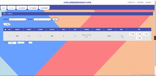 Spring Boot大學(xué)生心理健康管理系統(tǒng)的設(shè)計(jì)與實(shí)現(xiàn)